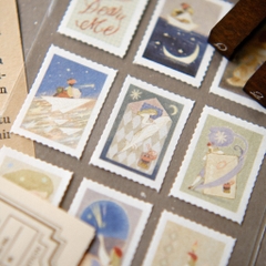 Các mẫu sticker mini giấy mỹ thuật đế trong suốt | original by teayoushop
