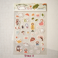 Các mẫu sticker mini giấy mỹ thuật đế trong suốt | original by teayoushop