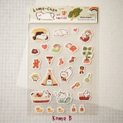 Các mẫu sticker mini giấy mỹ thuật đế trong suốt | original by teayoushop