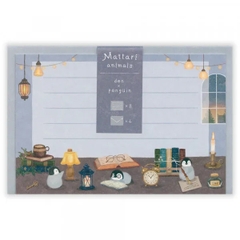 Set giấy viết thư Mini Mattari Animals | 8 giấy thư + 4 phong thư | Hãng NB Nhật Bản