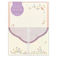 Set Giấy Viết Thư Mini Series Nuku - Awairo | Hãng NB Nhật Bản