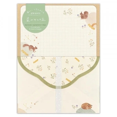 Set Giấy Viết Thư Mini Series Nuku - Awairo | Hãng NB Nhật Bản