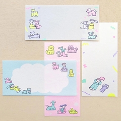 Chiết 4 tờ | các mẫu giấy note chữ nhật hãng Cozyca | hàng nhập chính hãng