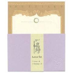[8 giấy + 4 phong bì] Letter Set chủ đề Dessert - họa sĩ Inoue | Chính hãng Nhật Bản