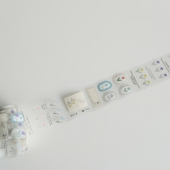 Chiết 1 mét các mẫu clear PET tape hãng Yohaku | Nhập từ Sapporo Nhật bản