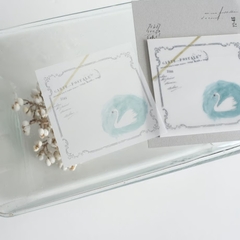 [Chiết lẻ 6 tờ] Các mẫu note giấy can có đế keo hãng Yohaku | Nhập từ Sapporo Nhật Bản