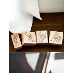 [Set và tách Set] Các mẫu stamp 2 mặt series Among Star | hãng Yamadoro