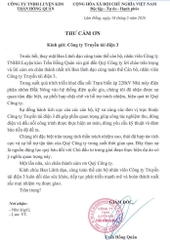 Chủ đầu tư Nhà máy điện phân nhôm Đắk Nông cảm ơn PTC3 hỗ trợ đấu nối công trình