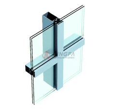 Glazed Curtain Wall with Vertical Exposed&Horizontal Hidden Frame - Xingfa