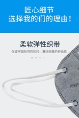 安美尚 A9541V 活性炭折叠防尘口罩（KN95 带阀）25个/盒