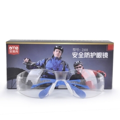 Kính bảo hộ Anmeishang A2101 (Miếng đệm mũi trong suốt, gọng kính mềm màu xanh dương)