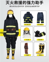 Complete Firefighting Suit (14 Styles): 3C-Certified Fire Suppression Protective Gear, National Standard 