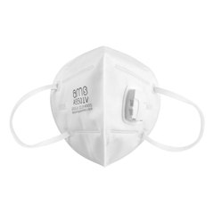 Khẩu trang lọc bụi KN95 AMS A9501V (5 lớp. đeo tai. có van. hộp 25 chiếc)
