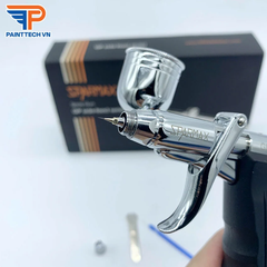 Bút phun sơn Lỗ phun: 0.35 mm  Cò súng: Hoạt động kép  Cốc đựng sơn: 7ml - 15 ml  Xuất xứ: Taiwan