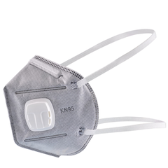 Khẩu trang lọc bụi KN95 AMS A9542V (chứa than hoạt tính 5 lớp Đeo qua đầu và Có Van,  hộp 25 chiếc)