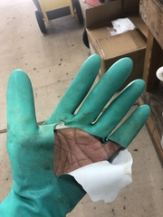 Găng tay cao su nitrile rửa bát bền 3 tháng A536