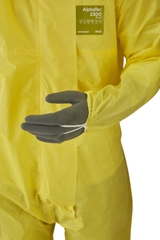 AlphaTec 2300 PLUS Model 132 Stitched & Taped Chemical Overall - Yellow