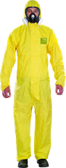 AlphaTec 2300 PLUS Model 132 Stitched & Taped Chemical Overall - Yellow