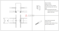 Glazed Curtain Wall with Vertical Exposed&Horizontal Hidden Frame - Xingfa