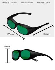 Kính bảo hộ laser 200nm–2000nm OD5+ ánh sáng xanh lá, Hàn tia cực tím (UV) và ánh sáng xanh dương Thiết bị thẩm mỹ Picosecond OPT trẻ hóa da