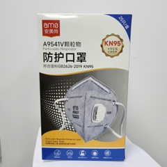 安美尚 A9541V 活性炭折叠防尘口罩（KN95 带阀）25个/盒