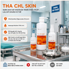 Dung Dịch Sát Khuẩn mặt nạ A680 THA CHL SKIN 2% Chlorhexidine 70% Isopropyl Alcohol Không Gây Kích Ứng