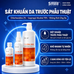 Dung Dịch Sát Khuẩn mặt nạ A680 THA CHL SKIN 2% Chlorhexidine 70% Isopropyl Alcohol Không Gây Kích Ứng