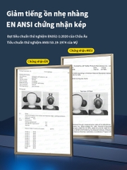 Chụp tai chống ồn cao cấp Ams x5a giảm âm 35dB đeo qua đầu