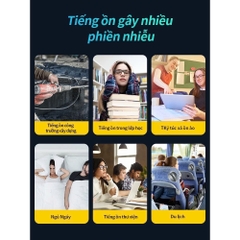 Chụp tai chống ồn cao cấp Ams x5a giảm âm 35dB đeo qua đầu