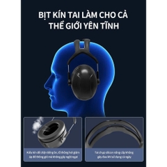 Chụp tai chống ồn cao cấp Ams x5a giảm âm 35dB đeo qua đầu