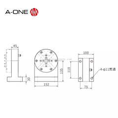 Đế Chữ T Khí Nén A-ONE 3A-10000349