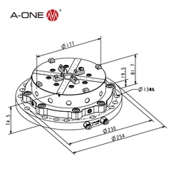 Đầu Kẹp ITS Chuck 210 A-ONE 3A-110401