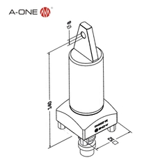Chốt tham chiếu UnoSet A-ONE 3A-200040 cho mâm cặp ngang