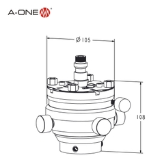 Đầu kẹp EDM thay nhanh A-ONE 3A-300010 | Changeable EDM Chuck