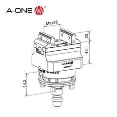 Bộ Ê Tô Tự Định Tâm Xoay A-ONE 3A-110036
