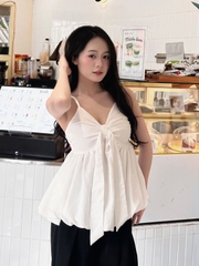 Áo Babydoll 2 Dây Dáng Bí Thắt Nơ AT47