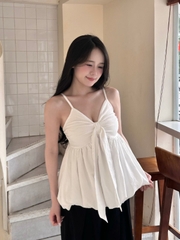 Áo Babydoll 2 Dây Dáng Bí Thắt Nơ AT47