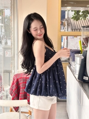 Áo Babydoll 2 Dây Dáng Bí Thắt Nơ AT47