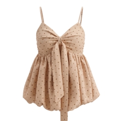 Áo Babydoll 2 Dây Dáng Bí Thắt Nơ AT47
