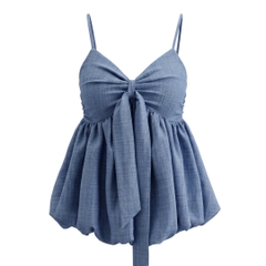 Áo Babydoll 2 Dây Dáng Bí Thắt Nơ AT47
