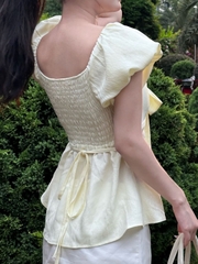 Áo Babydoll Tay Bồng Ngực Nơ AT35