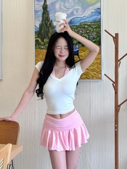 Chân Váy Ngắn Cotton Cạp Bản To CV94