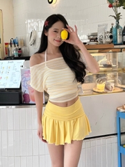 Chân Váy Ngắn Cotton Cạp Bản To CV94