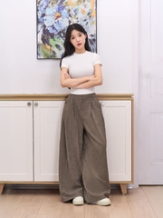 Quần Dài Nữ Ống Rộng Lụa Băng QD24