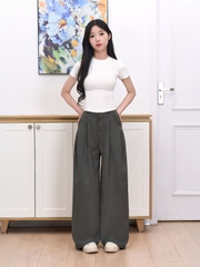 Quần Dài Nữ Ống Rộng Lụa Băng QD24