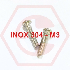 Ốc Tròn 304 M3 ( đường kính 3mm)