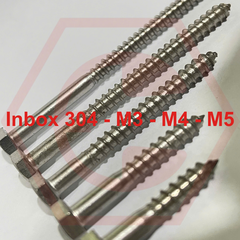 Vít Phong 304 M3, M4, M5 ( đường kính 3, 4 và 5mm)