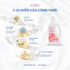 Nước lau sàn BÔNG hương Gừng Sả