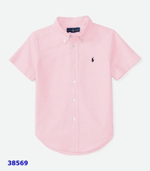Áo sơmi Polo hồng nhạt- size 18y