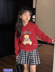 Set váy Melisa đỏ gấu Teddy - size 3-4y